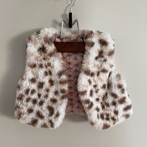 Faux fur vest